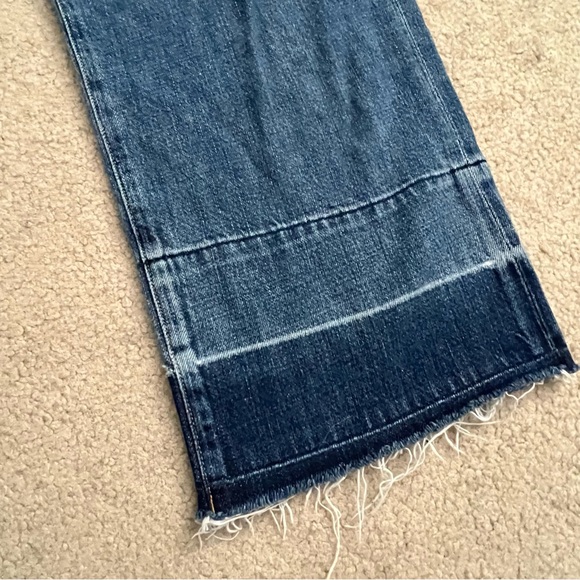 Citizens of Humanity Cora Crop Relaxed Undone Hem Premium Button Fly Jeans - Picture 4 of 12